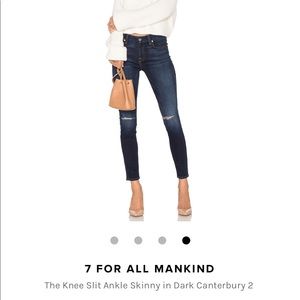 7 For All Mankind “the ankle skinny” jeans